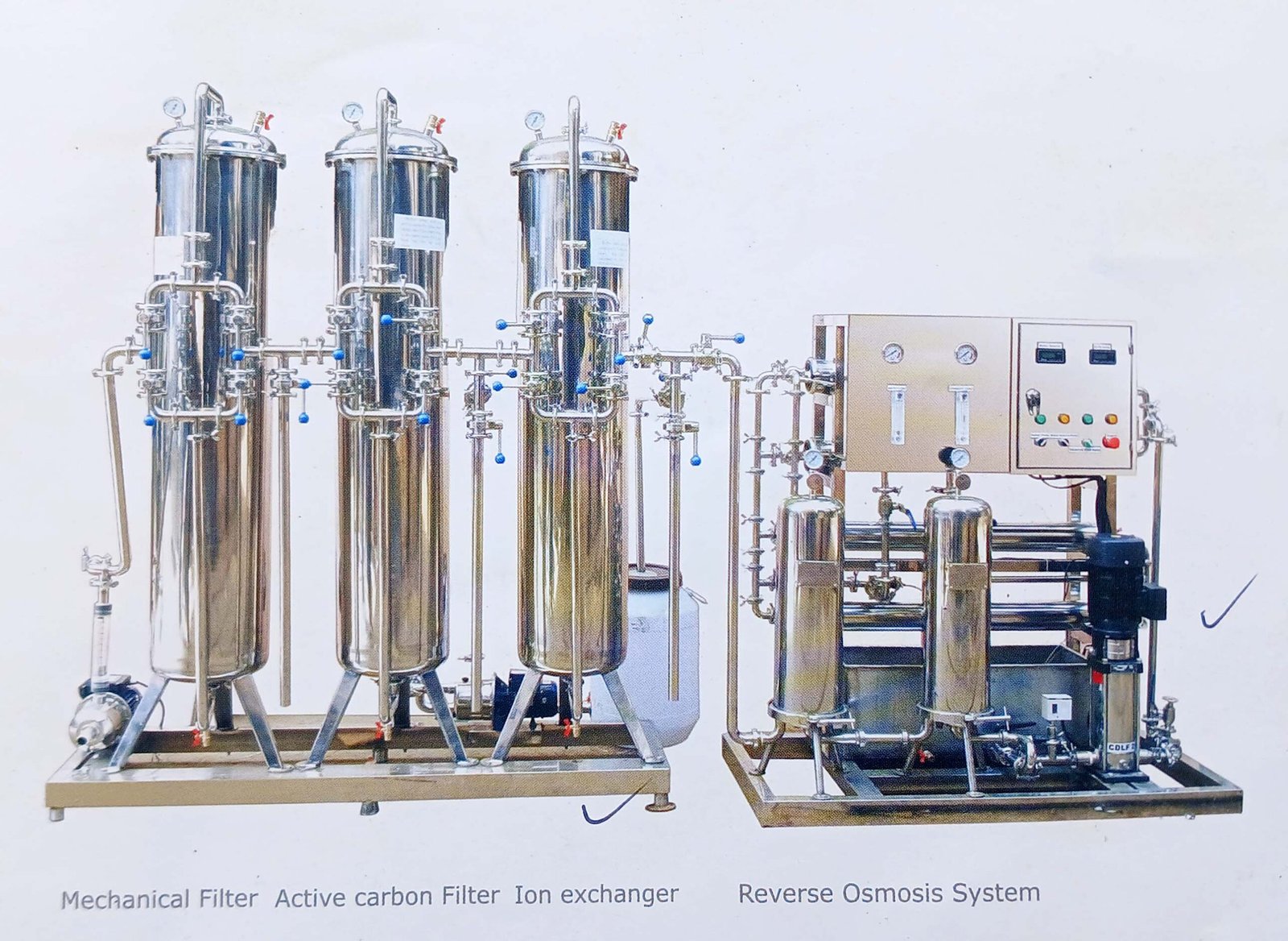 Pure Water Treatment System Reverse Osmosis System (P-RO-1, P-RO-2, P-RO-3, P-RO-5, P-RO-1) in Lagos Nigeria