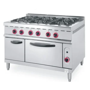 Gas Range Cooker 6-Burner With Gas Oven