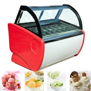 Ice Cream Showcase Chiller and Freezer