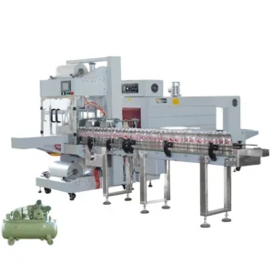 QSJ-5040A Automatic Sleeve Wrapper Bottle Packing Machine and BSE-5040A Heat Shrink Tunnel Machine