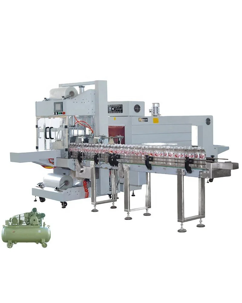 QSJ-5040A Automatic Sleeve Wrapper Bottle Packing Machine and BSE-5040A Heat Shrink Tunnel Machine
