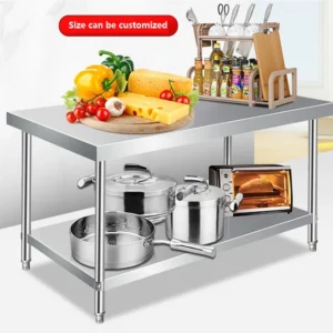 Stainless Steel Work Table without Backsplash