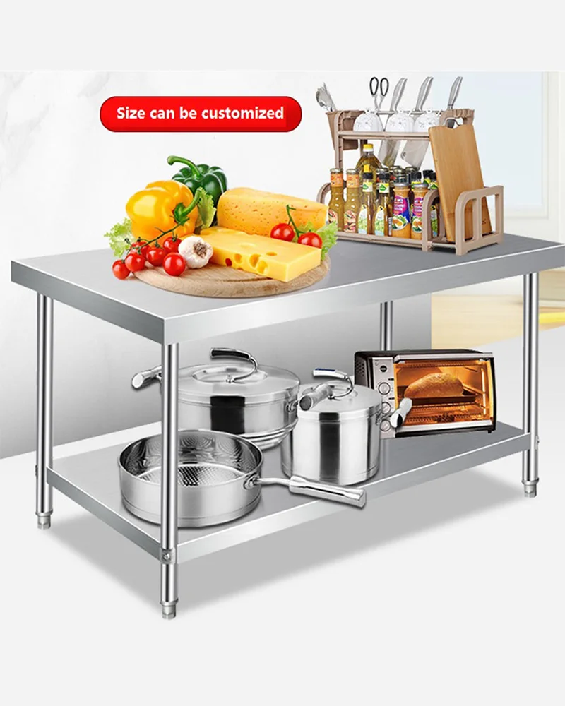 Stainless Steel Work Table without Backsplash